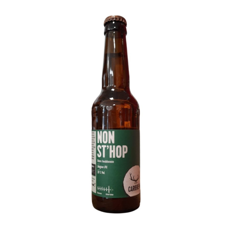 BIERE CARIBREW NON ST'HOP IPA 33CL BIERE CARIBREW NON ST'HOP IPA 33CL