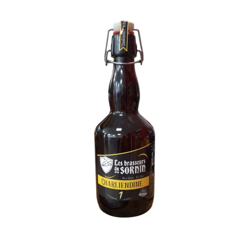 BIERE CHARLIENDINE BLONDE CRUCHON VERRE 1L BIERE CHARLIENDINE BLONDE CRUCHON VERRE 1L