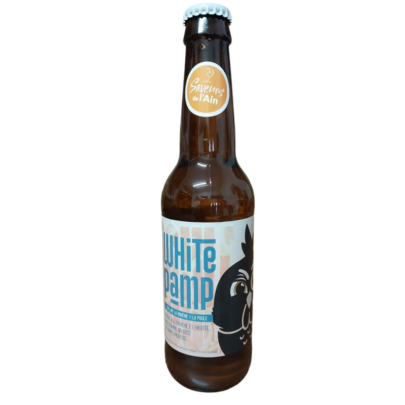 BIERE LA POULE WHITE PAMP 33CL BIERE LA POULE WHITE PAMP 33CL