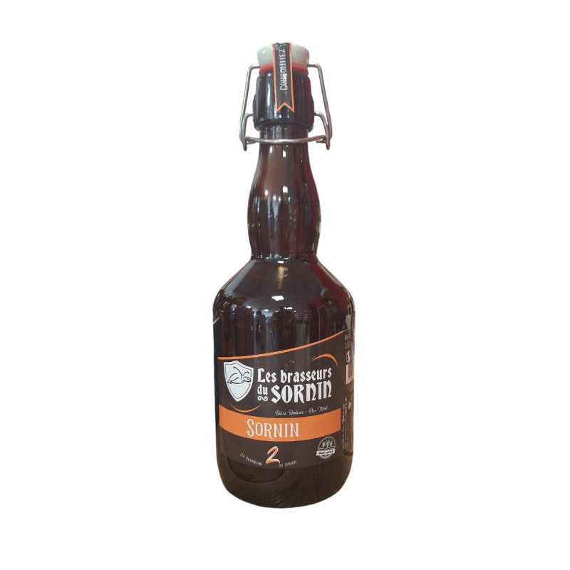 BIERE SORNIN AMBREE CRUCHON VERRE 1L
